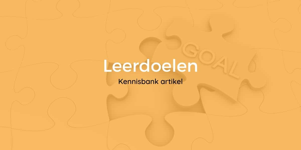 leerdoelen formuleren